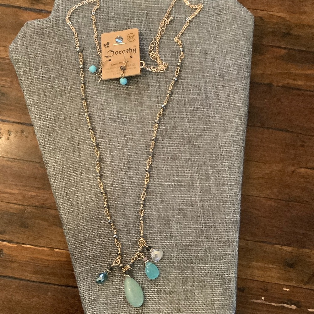 Necklace and earrings